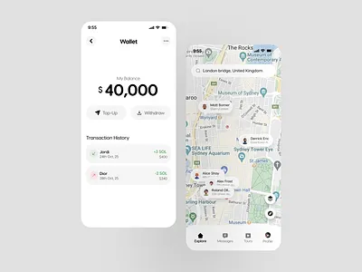 Virtual Tour App ai app design light mode tour ui uiux ux virtual