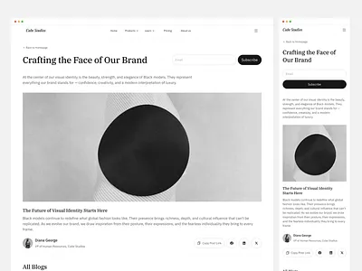 Blog Page Design black and white blog fashion femails links women