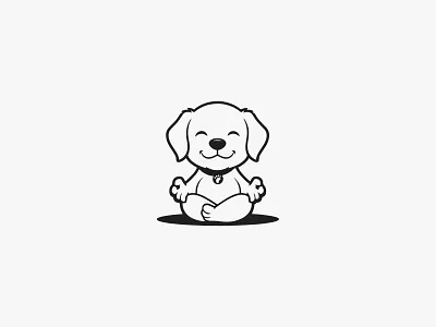 Yoga Puppy Logo branding branding design cat logo cute cat cute logo cute puppy design dog dog logo graphic design illustration logo logo design puppy puppy logo puppy logo design ui vector