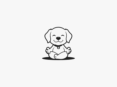 Yoga Puppy Logo branding branding design cat logo cute cat cute logo cute puppy design dog dog logo graphic design illustration logo logo design puppy puppy logo puppy logo design ui vector