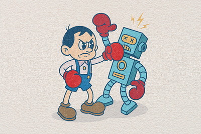 Personal work - The fight against depression. 1930s cartoon branding cartoon character design illustration logo mascot retro retro art retro cartoon rubber hose t shirt vintage vintage art vintage cartoon