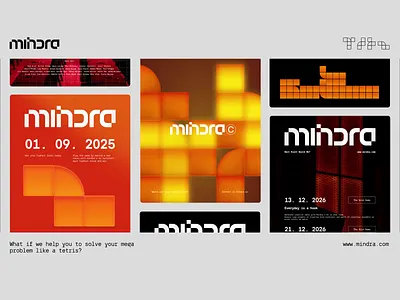 Mindra Branding - Social Media ai ai assistant animation artificial intelligence assistant brand brand identity branding design graphic design instagram logo modern motion motion graphics orange pixel smart social media vektora