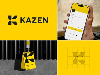 Kazen b2b brand brand identity branding clean company courier k logo letter k logistics logo logo design logo mark mark minimal modern movement print