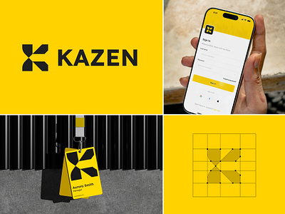 Kazen b2b brand brand identity branding clean company courier k logo letter k logistics logo logo design logo mark mark minimal modern movement print
