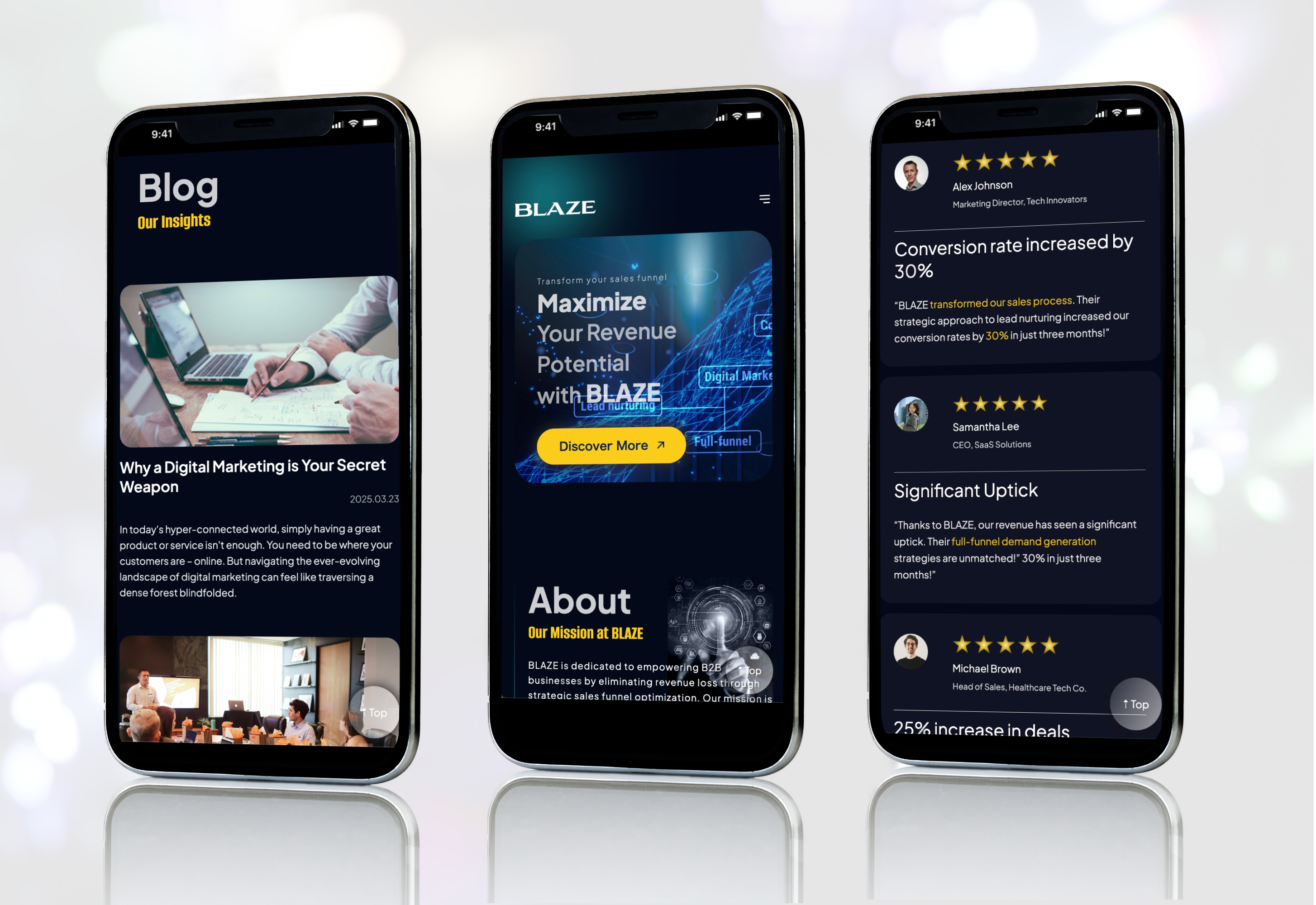 Example of Custom Web Design Straight To Code
