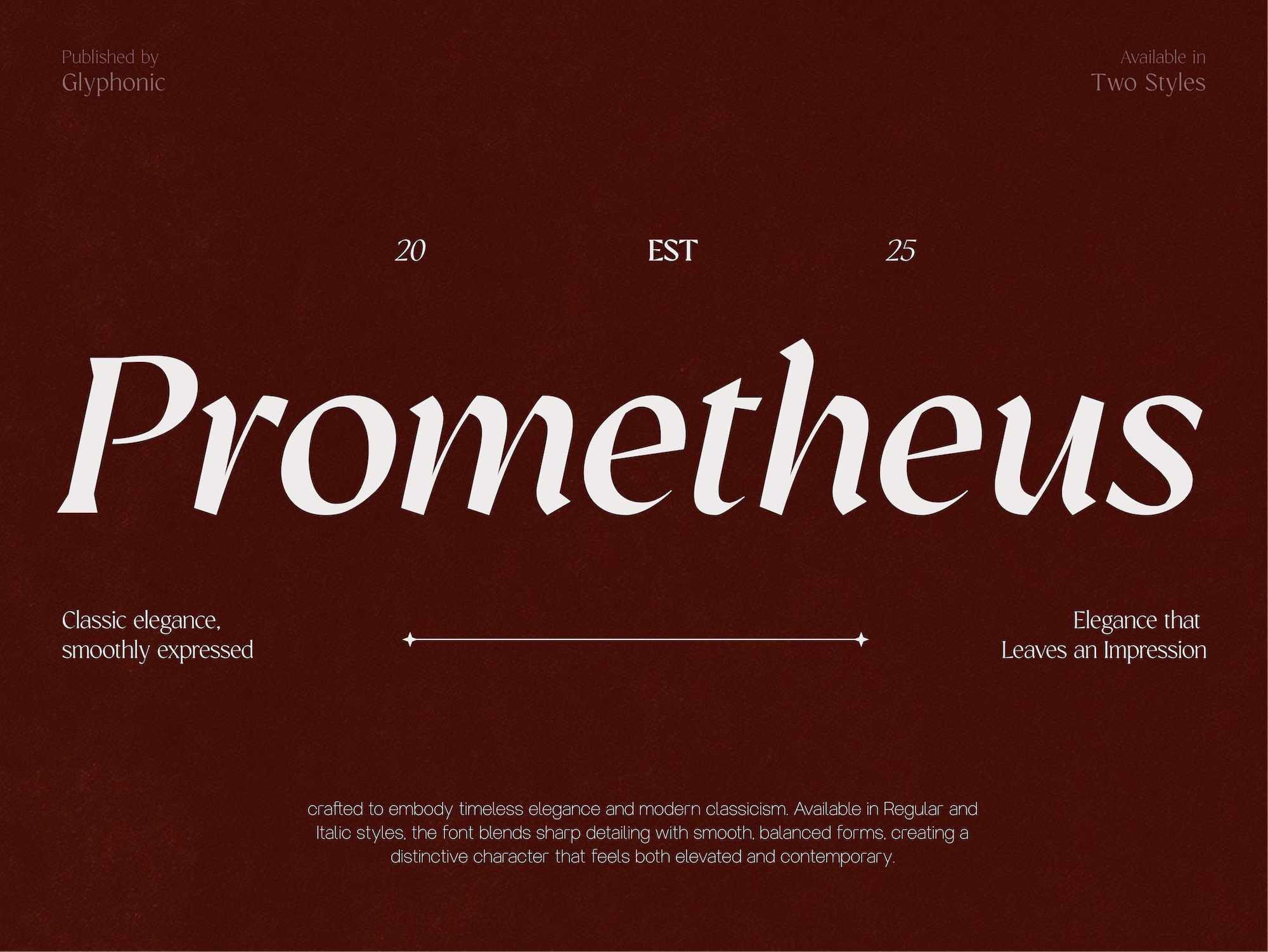 GC Prometheus - Serif Family branding canva classic classy clean design display elegant elegant font font glyph glyphonic graphic design luxury magazine poster retro serif typeface vintage