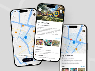 Remembrance Gate – Geolocked Memory Timeline appconcept creativedesign designexploration experiencedesign figmadesign geolocationapp geolocked inspiration interactiondesign locationbased memoryapp mobileappdesign productdesign storytellingdesign uidesign uiux uxdesign