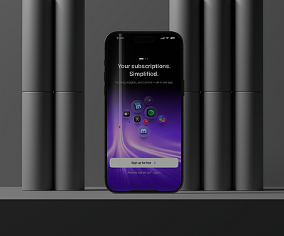 Subscription App graphic design ui uidesign uiux ux visualdesign