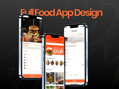 KhabarLagbe – Food Delivery App UI/UX Design 🇧🇩 adobe app redesign cart checkout delivery design figma food getway homepage iphone location map payment ui ux xd