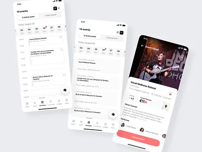 Calendar Screens/Event calendar calendarui datepickerui designexploration event eventplannerui figma figmadesign mobileappui schedulerdesign ui uiux