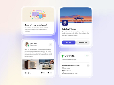 UI Cards app design card cards clean component components design graphic design minimal mobile design modern product ui ui cards ui design ui elements uiux user interface
