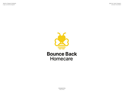 Logo Design for Bounce Back Home Care adobe illustrator brand identity brand logo branding guidelines branding mockup creative logo custom logo dribbble healthcare logo design logo design branding logo designer logo presentation logomark logos logotype marufiam modern logo visual identity