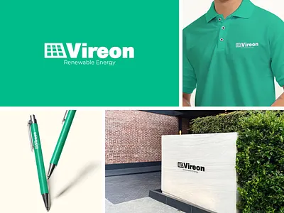 Vireon - Renewable Energy LOGO showcase branding graphic design logo