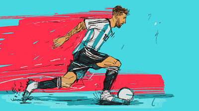 Special One argentina character design football footballer goat history illustrated messi illustration illustration style illustrator legend lionel messi messi messiah mvp people portrait portrait illustration procreate