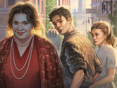 Illustrations for the album "Superheroes of Russian Literature" coalla illustration vector