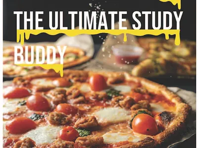 College Pizza Poster graphic design illustrator photoshop poster design