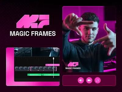 Logo Design ✦ Magic Frames graphic design logo