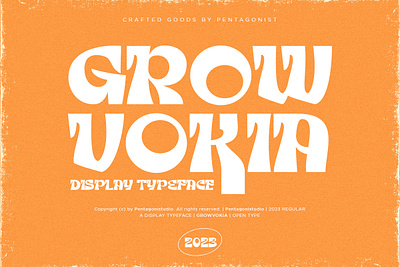 GROWVOKIA | Groovy Display canva classic classy decorative display fancy fashion festival font groovy magazine modern music retro style stylish trend trendy typeface vintage