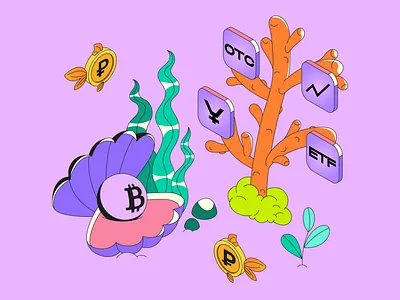 Financial Tools crypto cryptocurrency currencies design economy visuals etf finance financial education financial world fintech fish graphic design illustration isometric tools vector