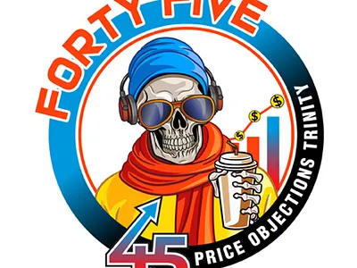 FOURTY FIVE Logo 3d animation branding graphic design logo motion graphics ui