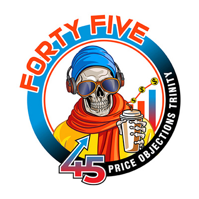 FOURTY FIVE Logo 3d animation branding graphic design logo motion graphics ui