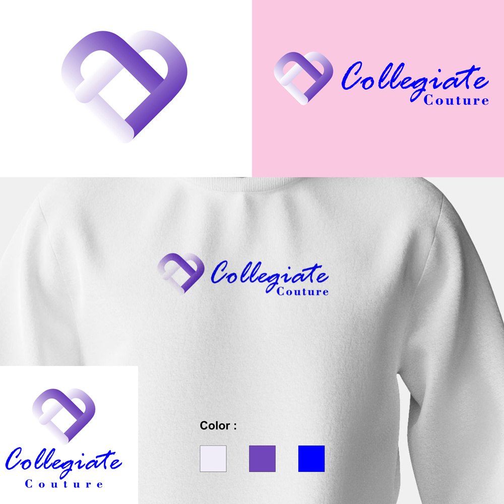 Collegiate Couture Logo 3d animation branding graphic design logo motion graphics ui