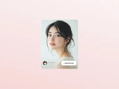 Profile Card 3d animation branding design graphic design logo motion graphics profie profile card ui uiux