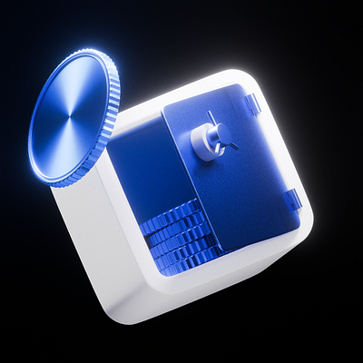 3d case Practice 3d blender crypto finance graphic design web3