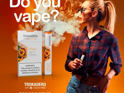 Trokadero Vape - digital marketing images cigarettes design design packaging design print design tobacco packaging