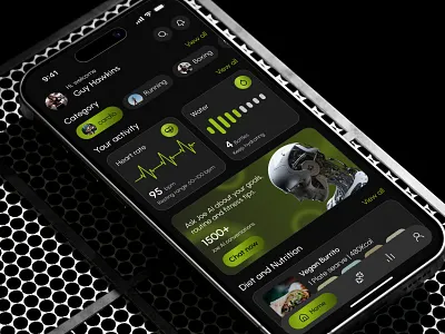 AI Fitness App – Smart Workouts & Health Monitoring UI ai fitness app app design bodybuilding exercise app fitness ai assistant fitness app fitness club fitness coach fitness tracker gym app health app health tracker jogging app mobile app design modern app design ui uidesign uiux workout app workout tracker