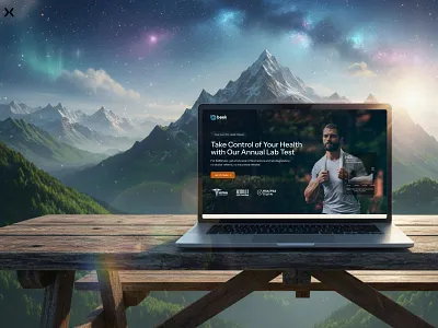 Health Care Landing Page animation click through design dribbble shot health care landing page design landingpage ui ux