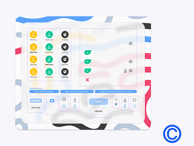 Component Library 'Snippet' - Just Hair App branding design figma illustration logo product design prototyping ui ui design ux research