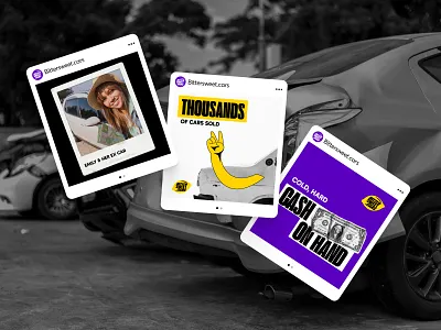 Bittersweet.Cars — Social media support for an automotive brand animation auto automotive branding car graphic design logo marketing motion graphics social media content strategy ui ux webdesign