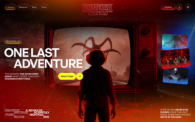 Animation, Web design for Entertainment animation design interface platform product service startup ui uiux ux web website