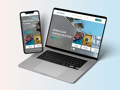 Iron Paint company profile website uiux web design