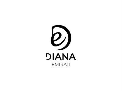 Diana Emirati - D+e monogram brand branding classy de design elegant fashion feminine identity lifestyle luxury mahamadhesien minimal modern monogram ogo personal refined signature stylish