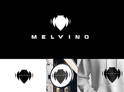 Melvin / Version design geometric icon illustration logo playful