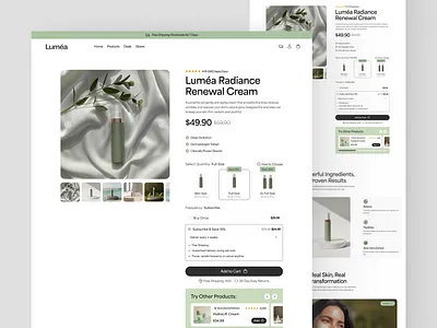 Product Detail Page - E commerce branding design ecommerce figma illustration landingpage logo productdetailedpage ui uiux userexperience userinterface ux viral webdesign