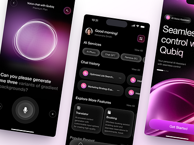 Mobile App for AI app design application design design interface ios app design mobile app product service startup ui uiux ux