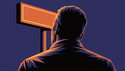 Strategic Crossroads: The Decision Point art commission business strategy career crossroads conceptual art corporate art decision making editorial illustration illustration leadership metaphor strategic planning vector illustration