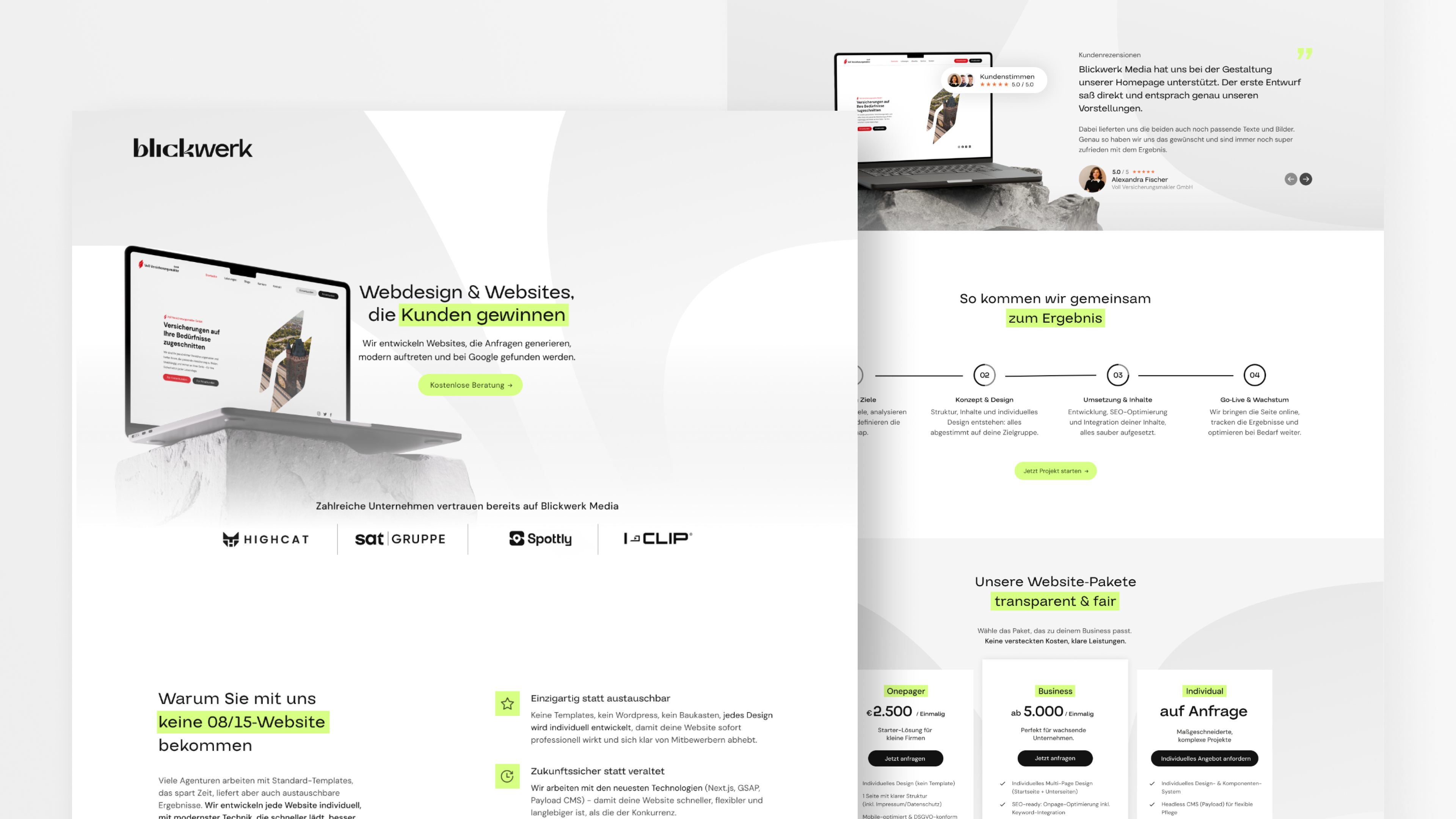 Webdesign Agency Landingpage agency branding business design landingpage pricing ui ux webdesign webdevelopment