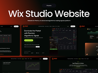 Wix Studio Website for Phoenix concept home page landing page seo ux website design wix studio