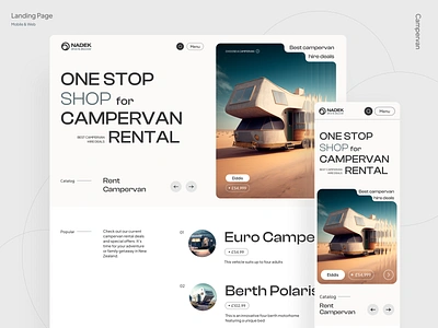 Campervans Rental Website UI 🚍 airbnb app appartment booking booking app campervan car renting dashboard hotel interface rental renting renting website reservation saas travel truck van web design website ui