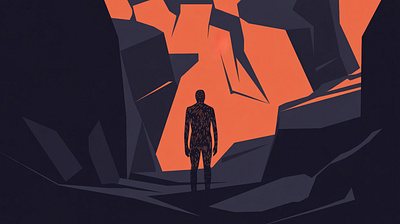 Conceptual Renewal: The Path to Recharge adventure art commission burnout conceptual art editorial illustration energy environment illustration landscape illustration mental wellness mountain nature outdoor renewal transformation travel vector vector illustration web