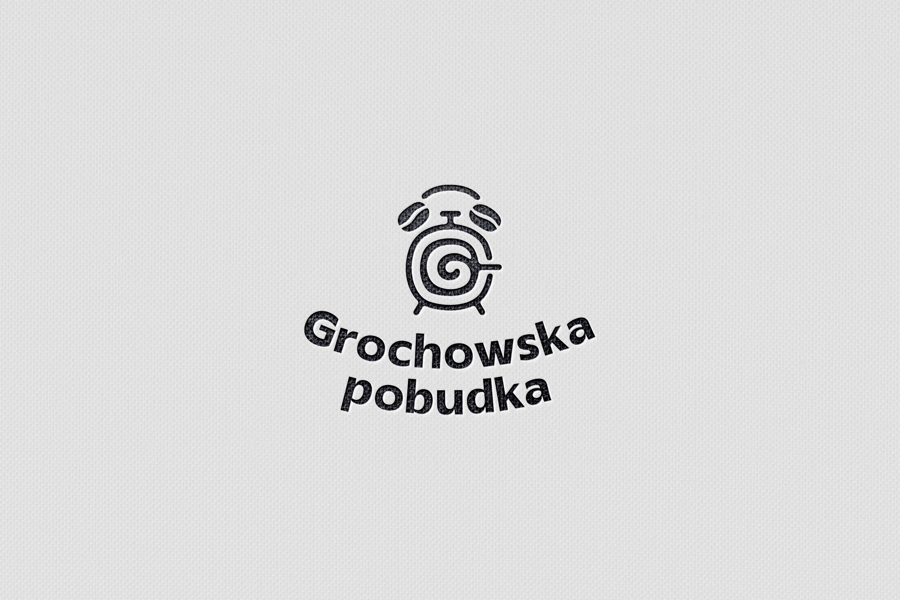 Grochowska pobudka alarm clock branding cafe coffee coffee bean coffee shop cup design g letter graphic design grochowska pobudka icon logo logo design minimalist morning vector