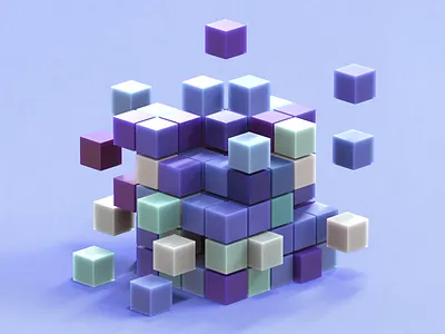 3D Cube Image 3d 3dcube 3dicon 3dillustration 3dlogo c4d cinema4d icon illustration logo