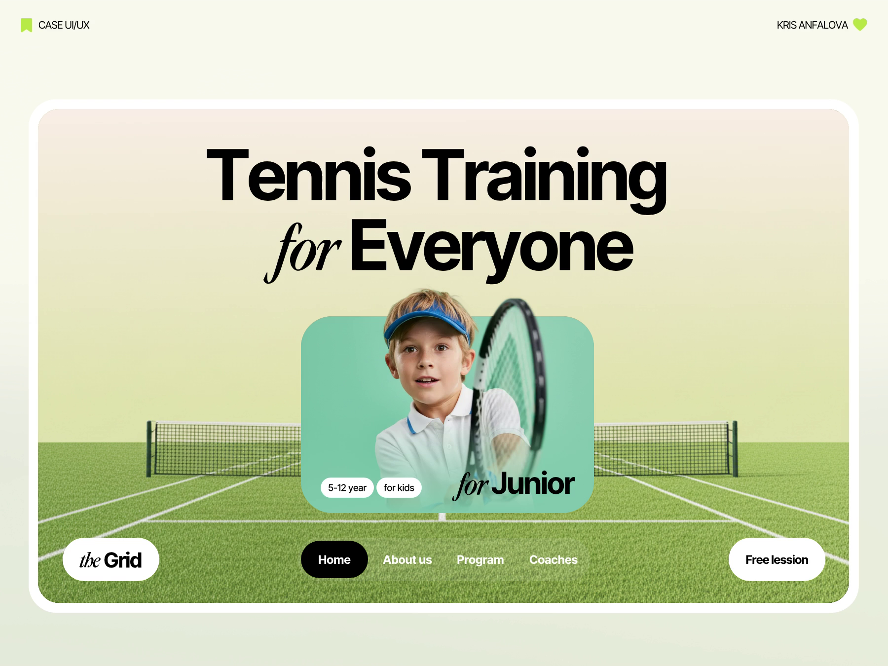 Example of Landing Page Design Service