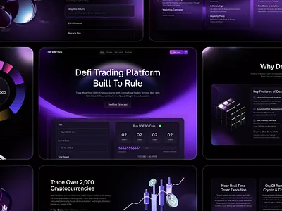 DeFi - Website Design defi token defi ui defi website defi website design web design website website design website ui website ux