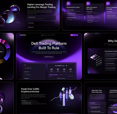 DeFi - Website Design defi token defi ui defi website defi website design web design website website design website ui website ux