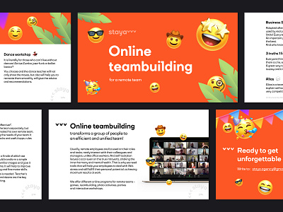 Sales Deck Design | Online Teambuilding deck presentation google slides keynote pitch deck presentation design presentation template sales deck slides